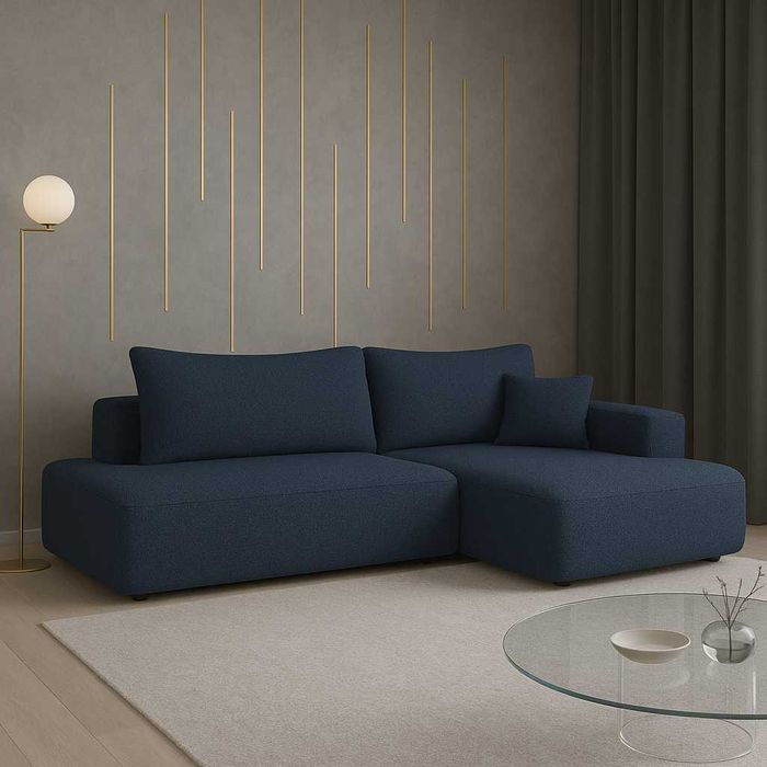 Narożnik Do Salonu TATE Kanapa Sofa Rozkładana 2 Pojemniki Na Pościel