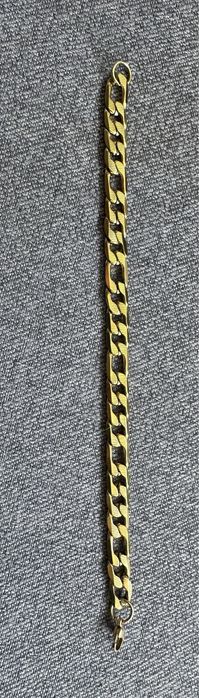 Bransoleta - męska kolor złota - figaro wzór - polecam !!!
