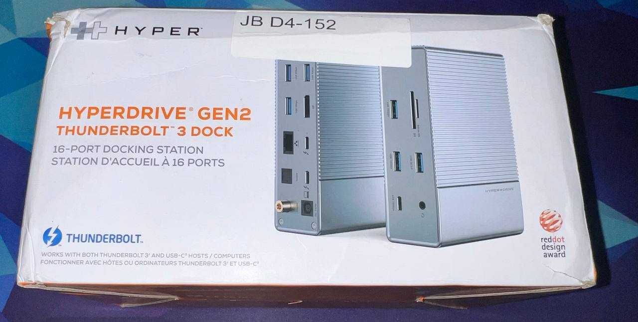 Док станція HyperDrive GEN2 16-in-1 Thunderbolt 3