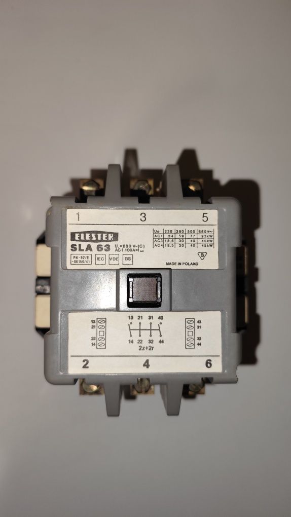 Stycznik Elester SLA 63 100A 220V 230V 50Hz