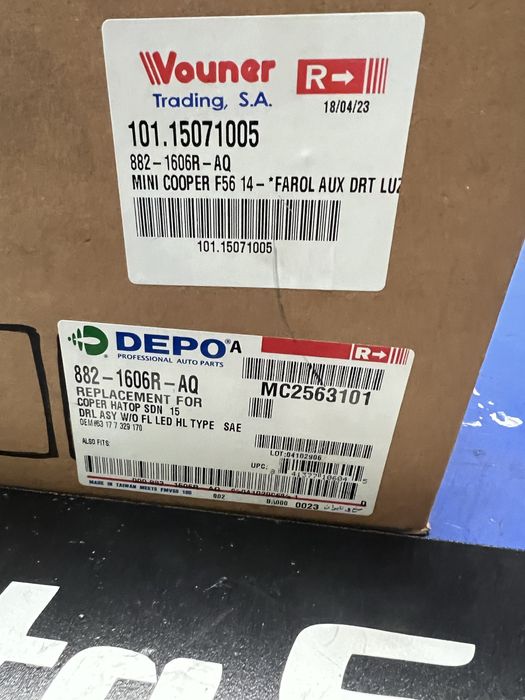 Farol de nevoeiro luz diurna Mini F56