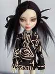 monster high lalka lagoona g1 ooak custom repaint