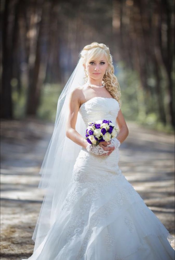 Свадебное платье айвори размер 36-40