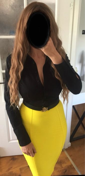 Spódnica ołówkowa bandażowana midi rozm. S do biura pracy