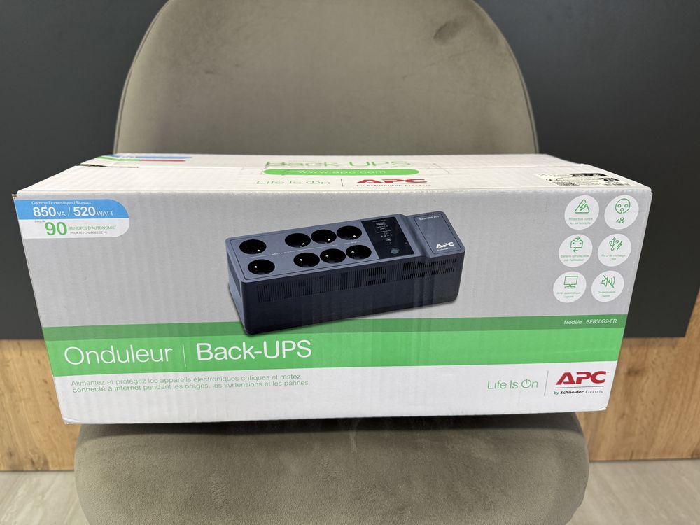 ДБЖ АРС Back-UPS 850VA, 230V (BE850G2-FR)