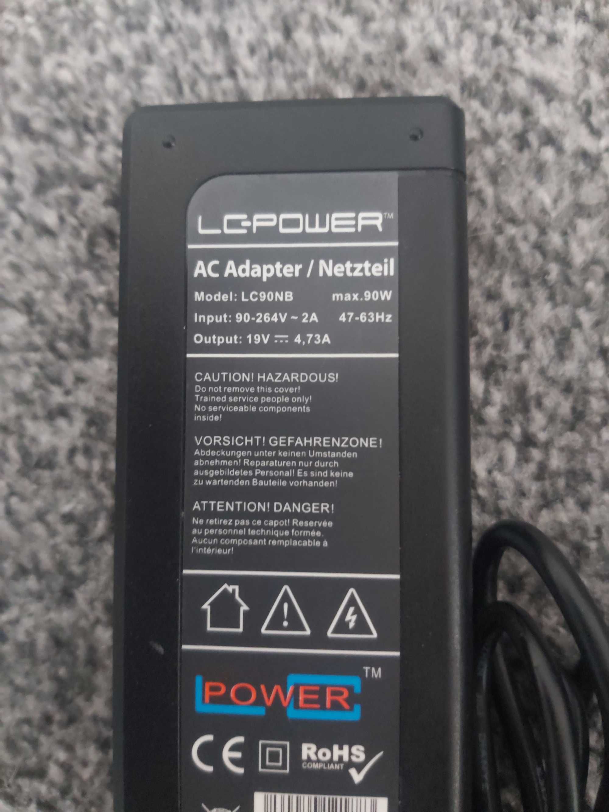 Zasilacz adapter LC-POWER, Model-LC90NB 90W 19.0V 4,73A