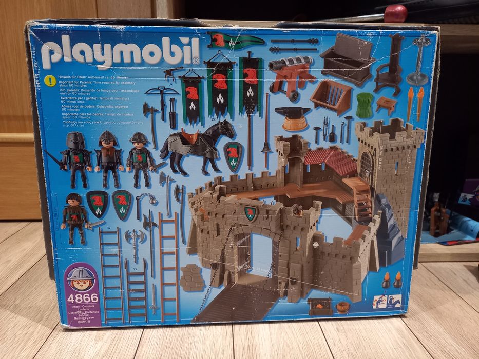 Playmobil Rycerze Zamek Zbójców 4866 + rodzina królewska + 4 figurki