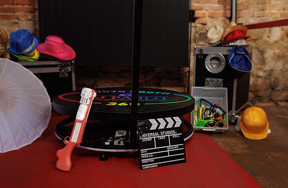 Wynajem Fotobudka 360°,Maszyna do ciężkiego dymu,Fontanny iskier