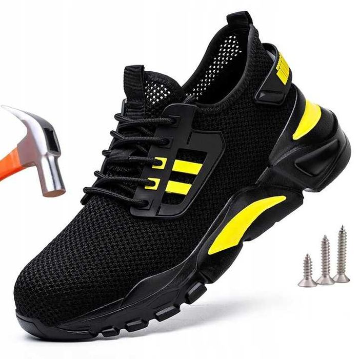 BUTY ROBOCZE Oddychające z podnoskiem obuwie sportowe lekkie roz. 39