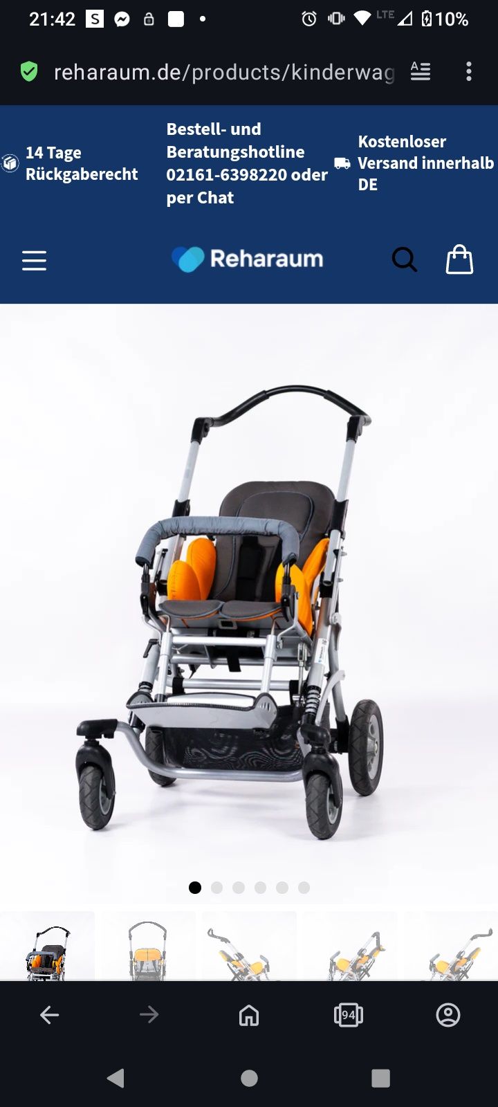Wózek dla dziecka niepełnosprawnego rozmiar od 2 -12 lat