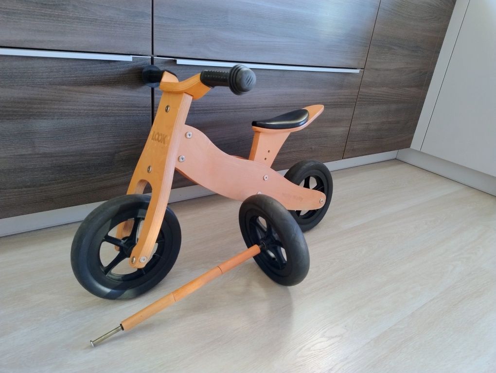 Rowerek biegowy drewniany 2w1