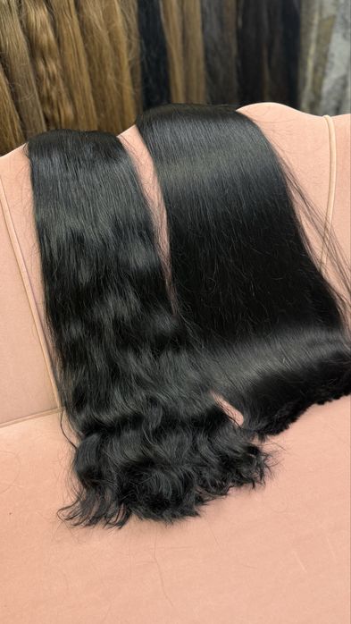 Словянка, натуральне волосся преміум якості. Чорне волосся 50,60,70 см