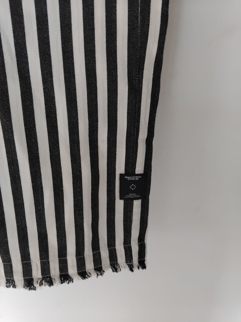 nowa Marc o'Polo XS luźny krój bawełna 100% paski biało-czarn sukienka