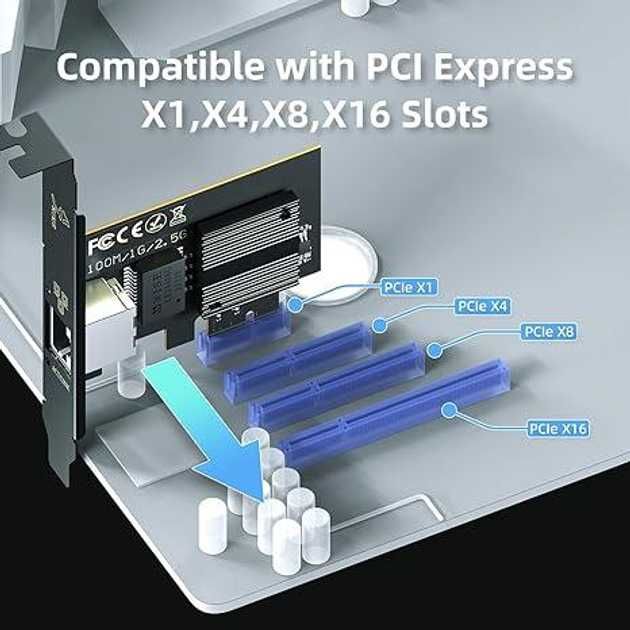 Мережава карта RJ45 PCIe 2.5G Ethernet Intel I226-V