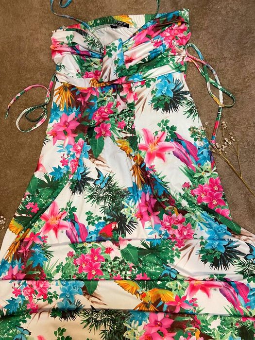 Літня сукня в гавайському стилі  на зав‘язках SELECT
