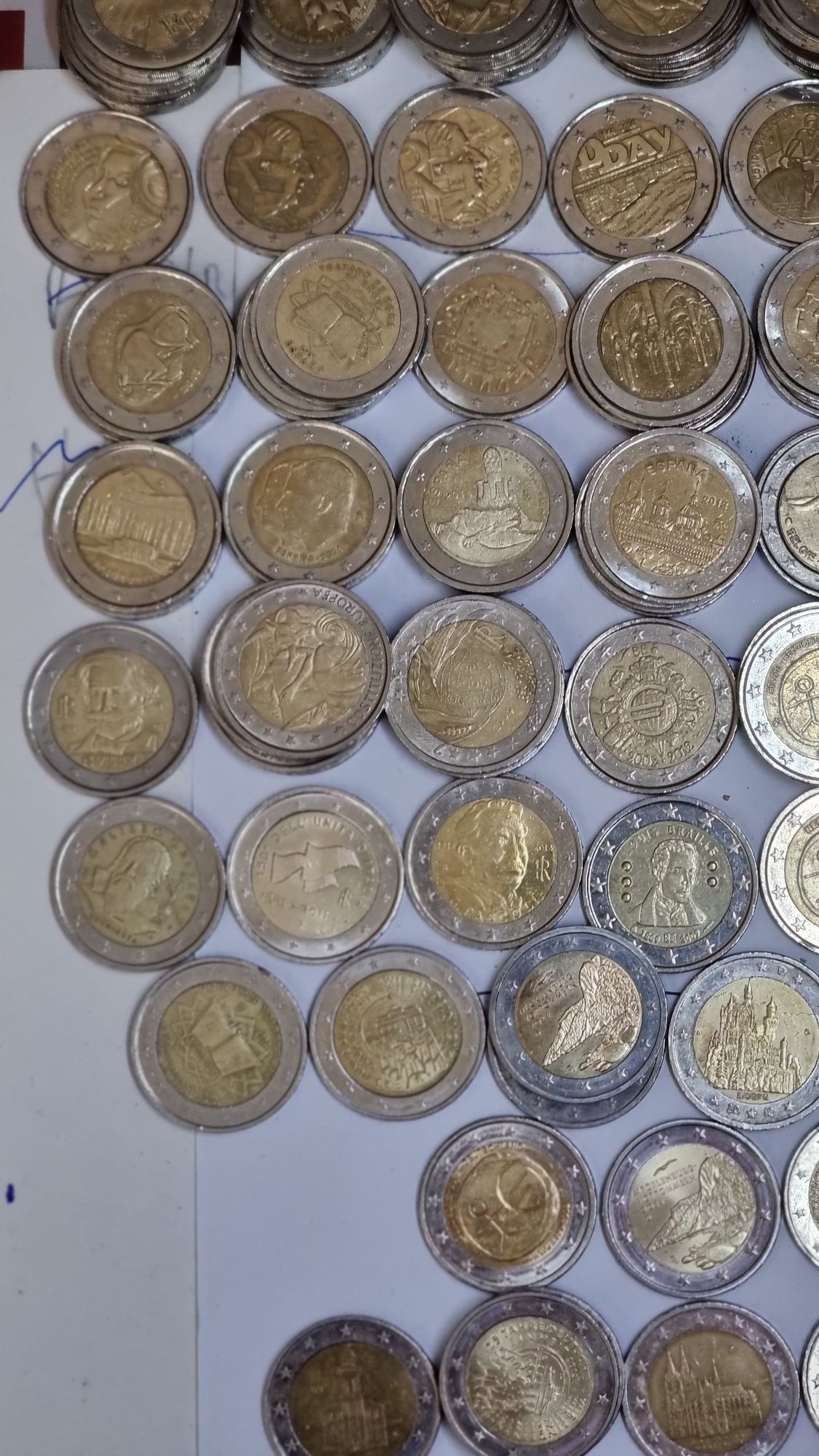 250 moedas de 2 euros