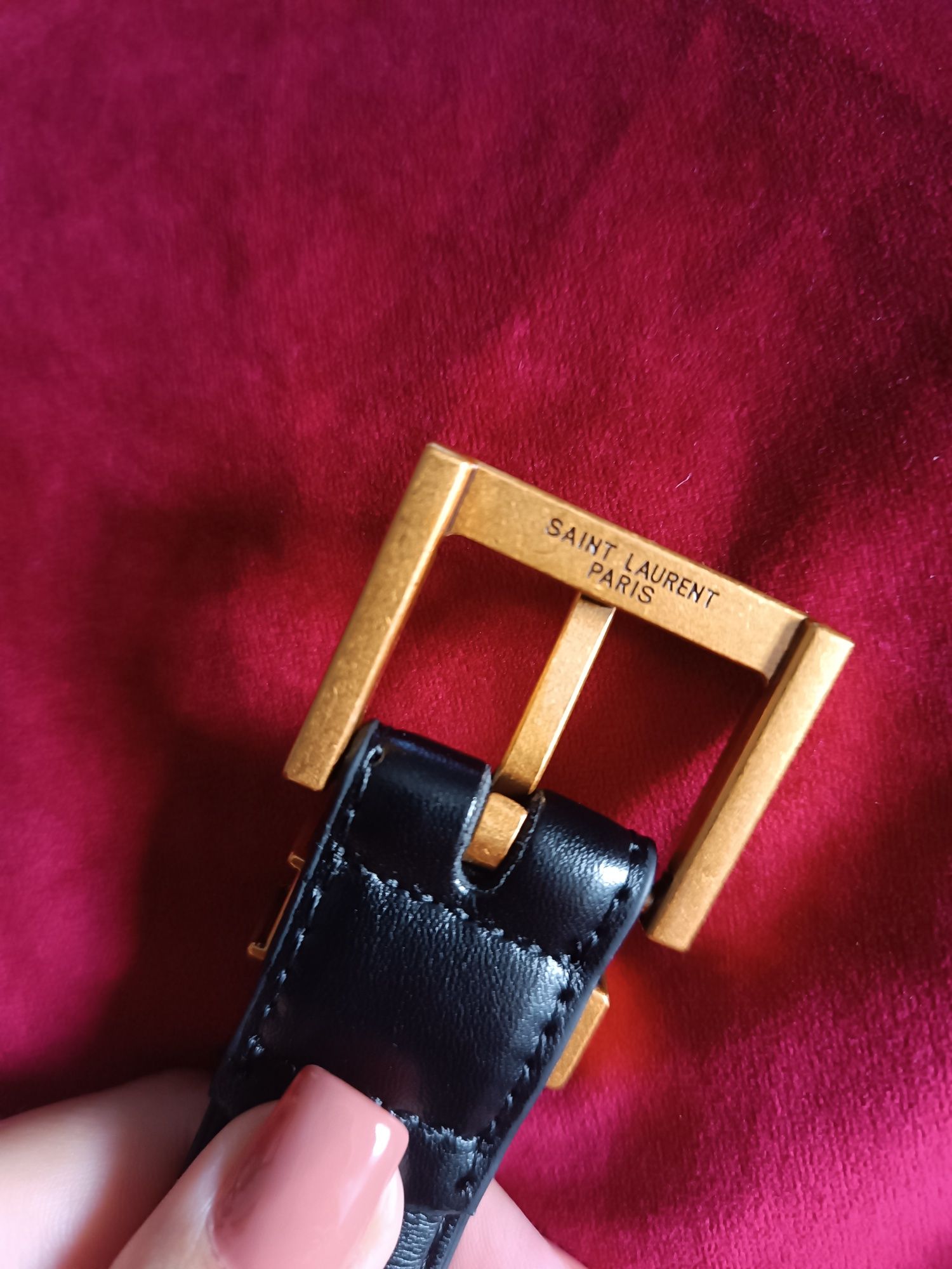 Envio imediato - Cinto Ysl de alta qualidade preto