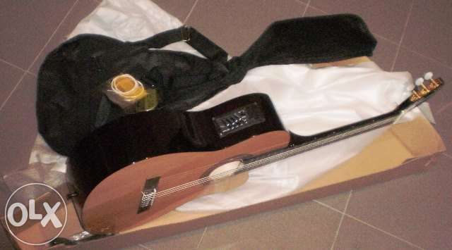Guitarra eletroacústica cutaway castanha com equalizador