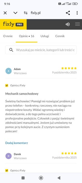 ELEKTRYK SAMOCHODOWY Kasowanie błędów Dojazd 24/7 Dzwoń Warszawa