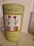 Wysoka ceramiczna na doniczka Tulipan 23cm