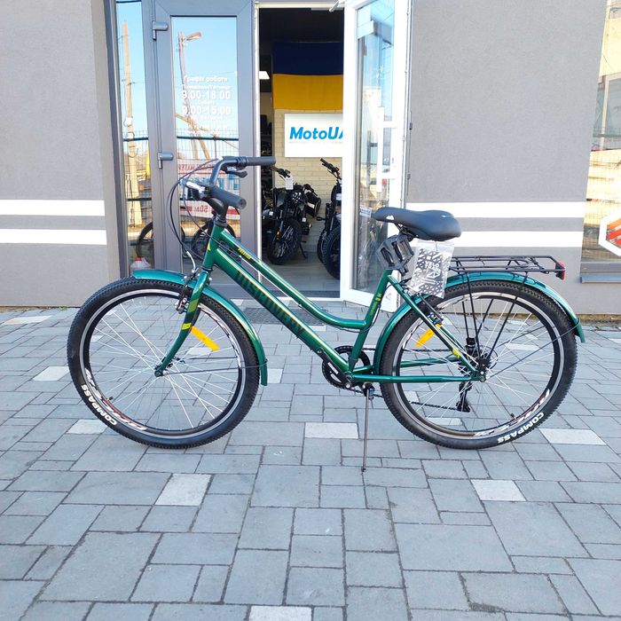 Велосипед Discovery Prestige Woman Vbr ST 26" рама сталева 17" зелений