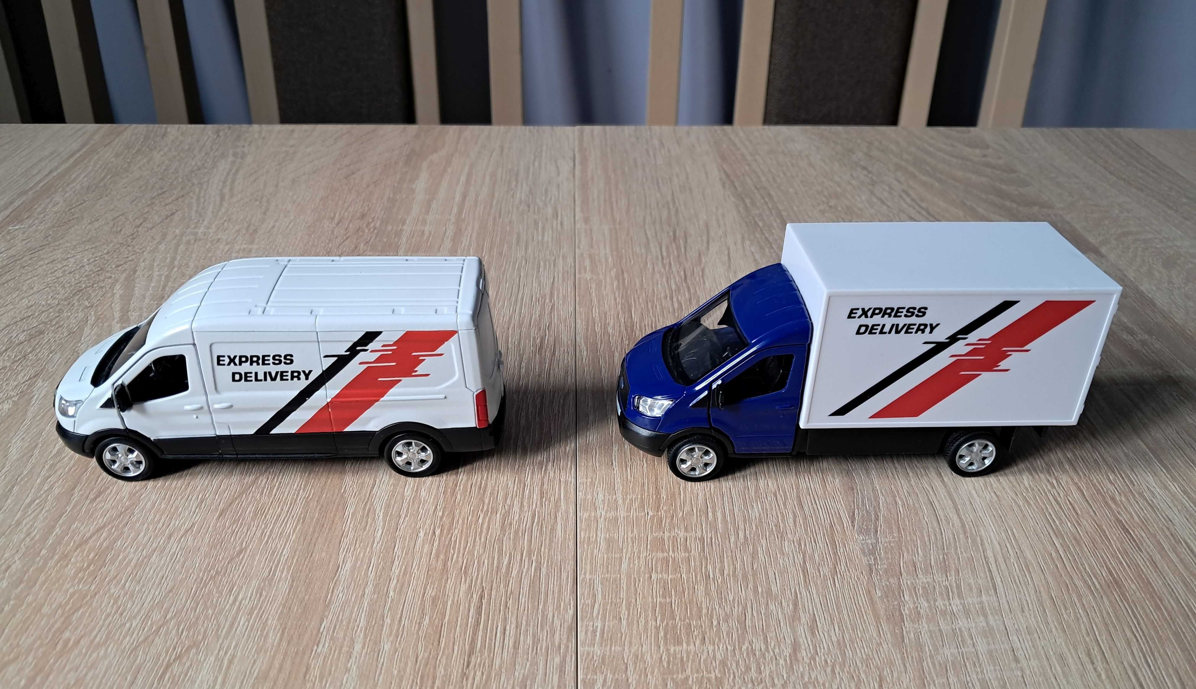 Ford Tranzit zestaw dwóch modeli firmy RMZ. Skala 1:34