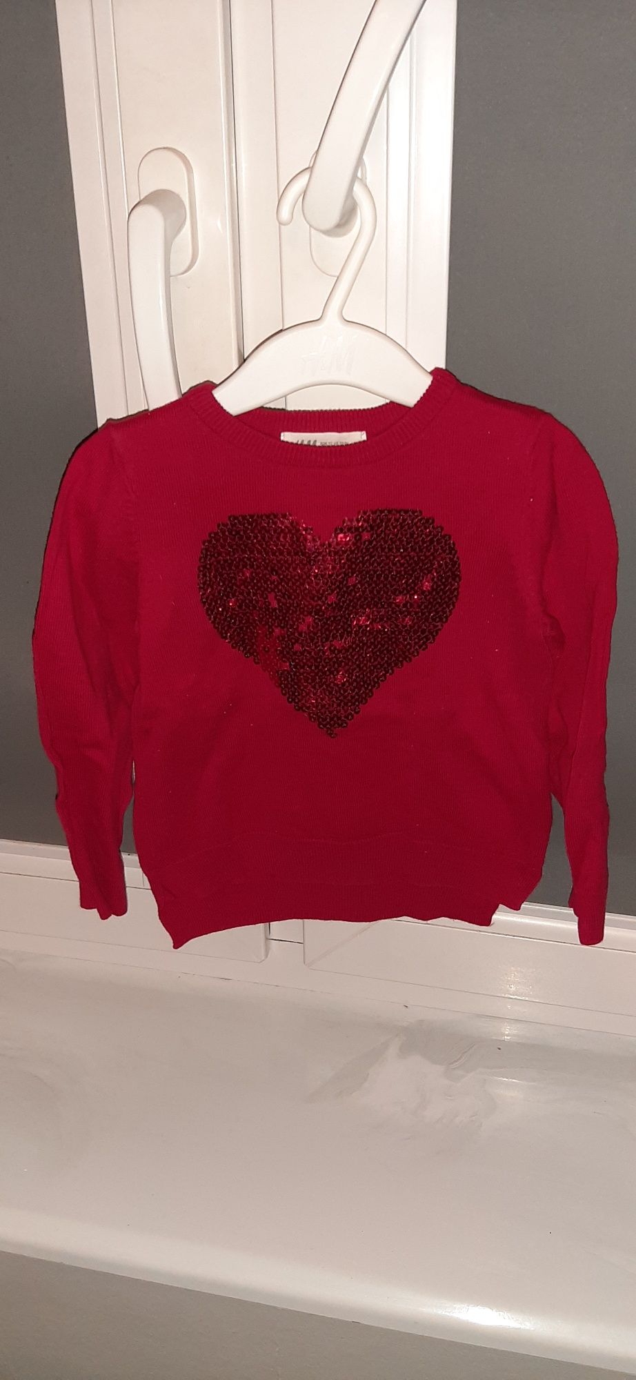 Sweter czerwony h&m r. 92