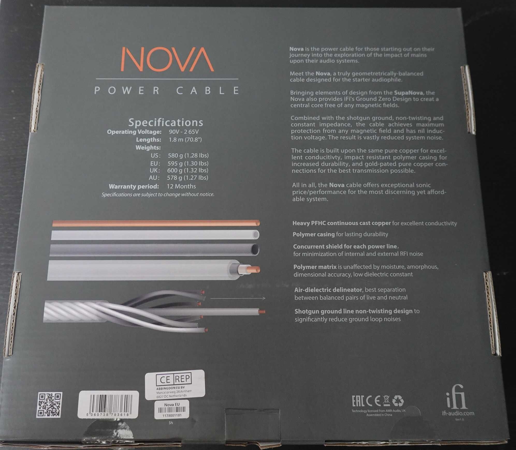 Ifi Nova - Cabo de alimentação AC