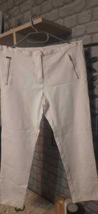 Elastyczne biale spodnie 42