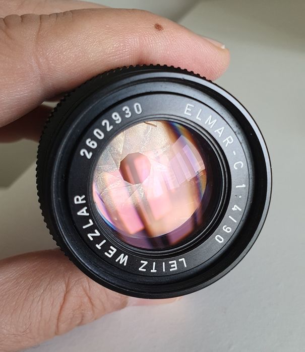 Leica Elmar-C 90mm f/4 com fungos