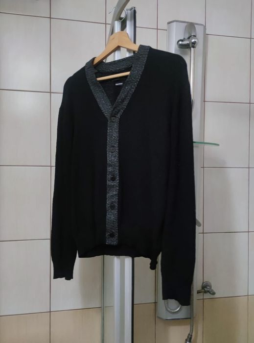sweter sweterek M Comune de Paris  wełniany wool czarny ciemny damski