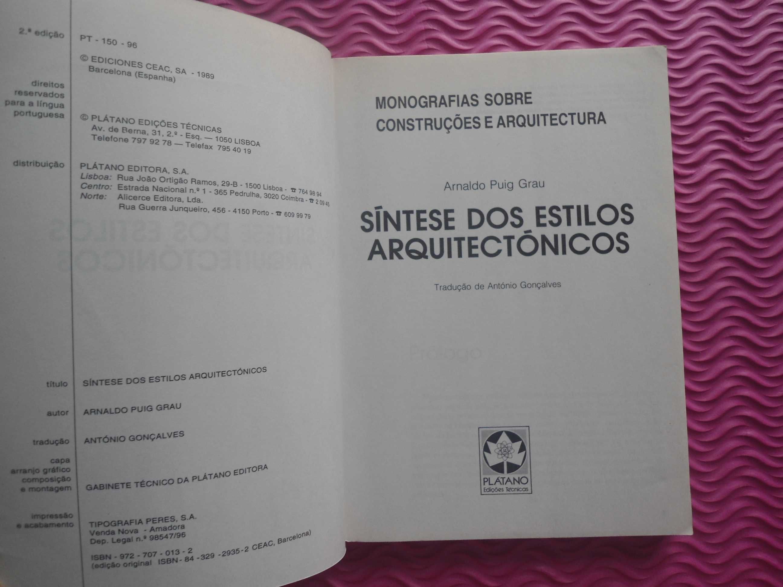 Síntese dos Estilos Arquitetónicos por Arnaldo Puig Grau