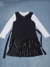 Шкільна форма сарафан чорний темно-синій 8-9 років