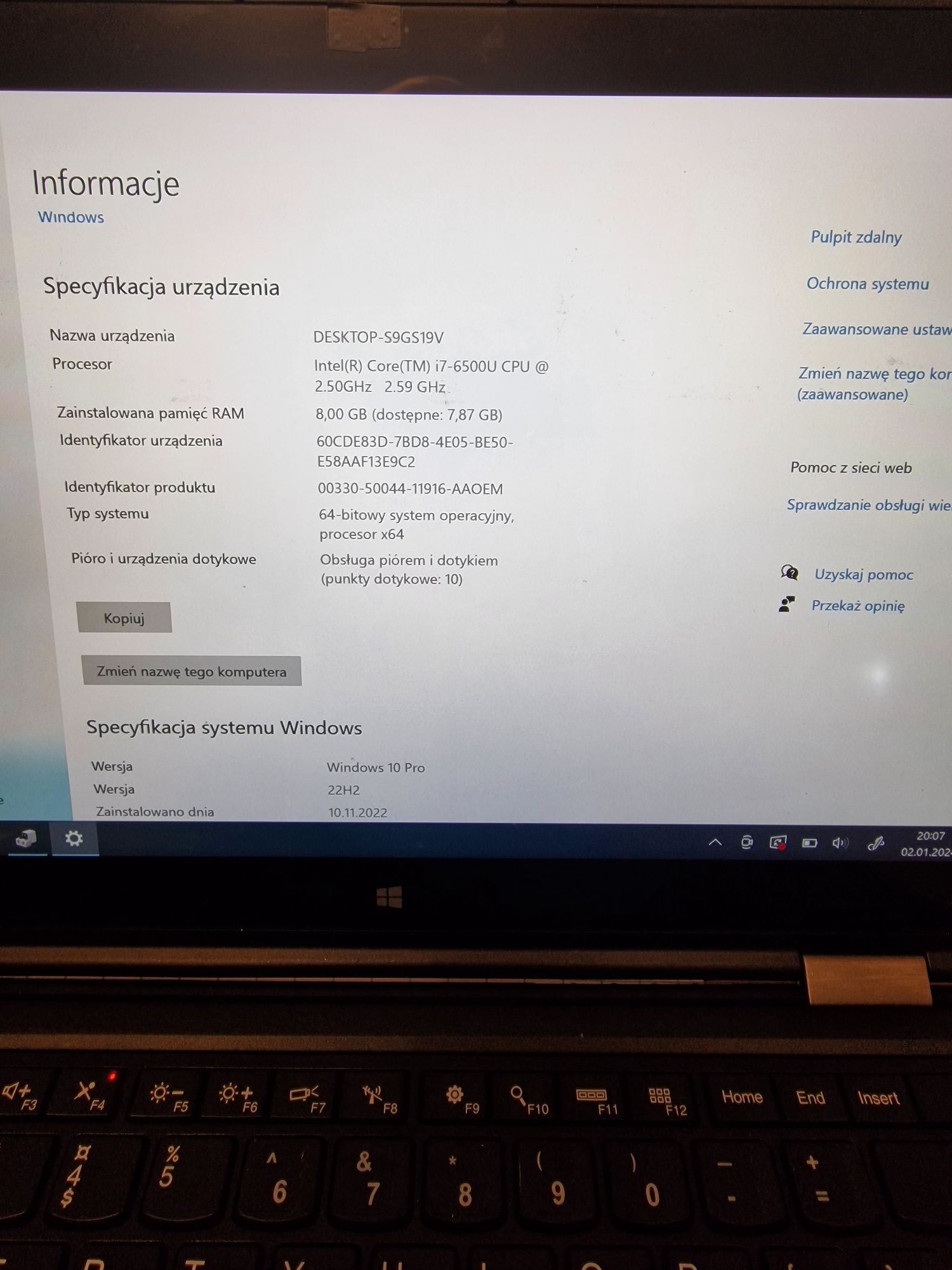 Laptop Lenovo X1 yoga i7 512gb 8gb ram