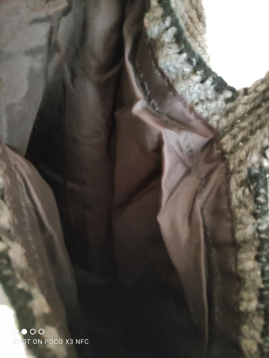 malas - tricot cinzenta, branca e em bombazina bege
