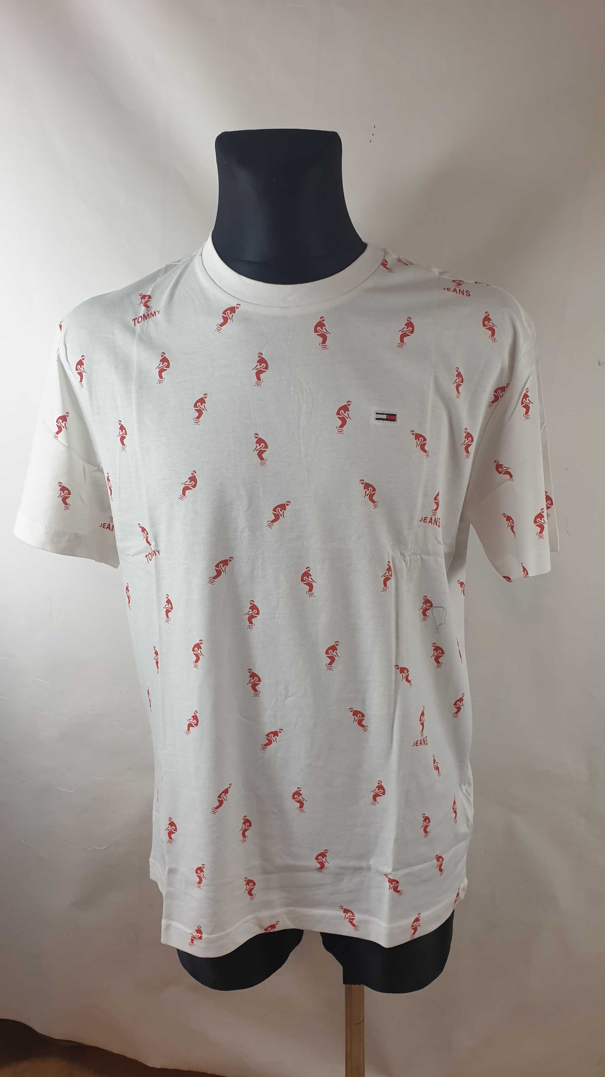 T-shirt męski okrągły dekolt Tommy Hilfiger Jeans rozmiar L