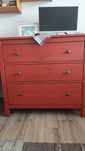 Komoda Hemnes czerwona