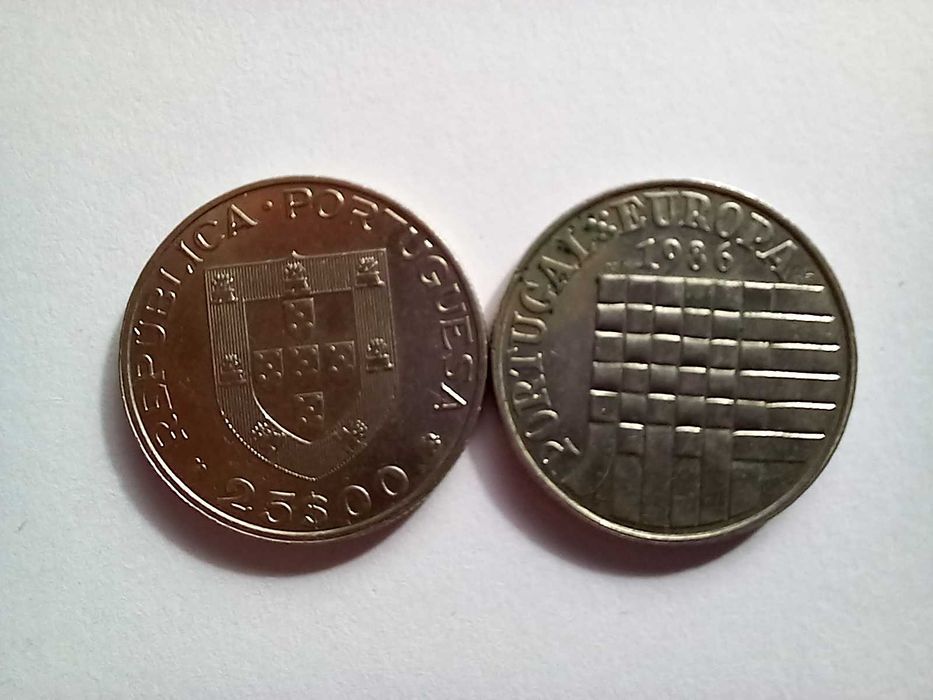 Portugal 25 escudos, 1986 - Adesão de Portugal à CEE