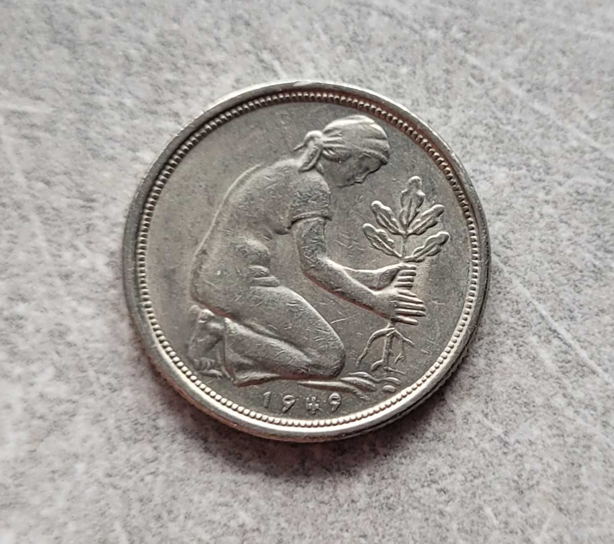 154) NIEMCY RFN - Zestaw monet 50 Pfennig