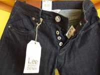 NOWE jeansy/spodnie LEE WORKS of Denim 82 cm.pas W31L32 ciemny granat