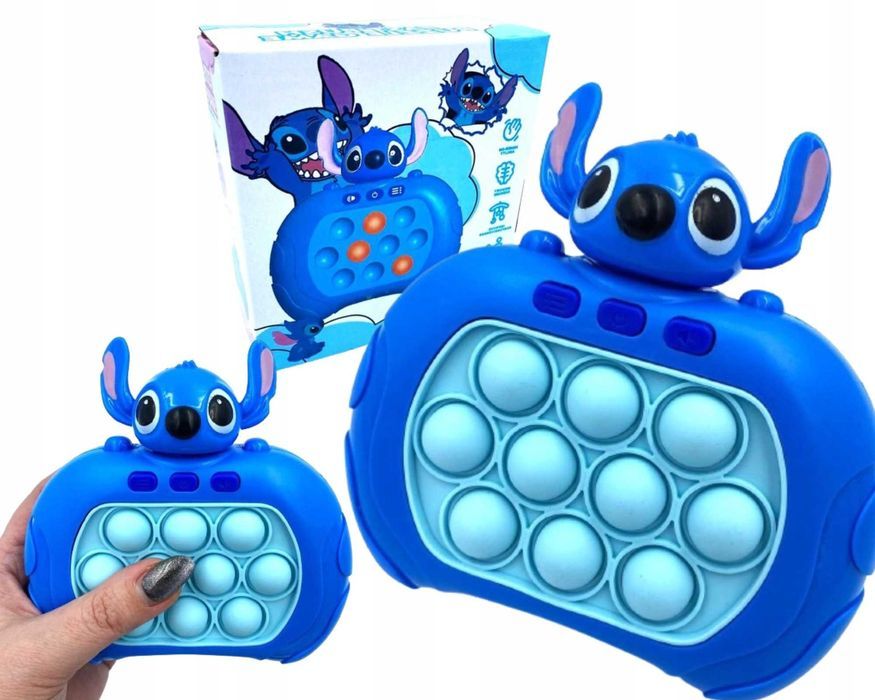 gra pop it popit zręcznościowa antystresowa elektroniczna stitch
