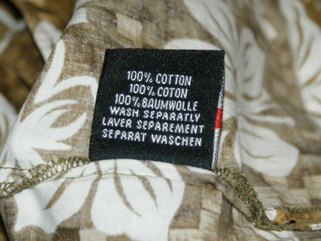 Trespass hawajska koszula męska kwiaty khaki safari XL
