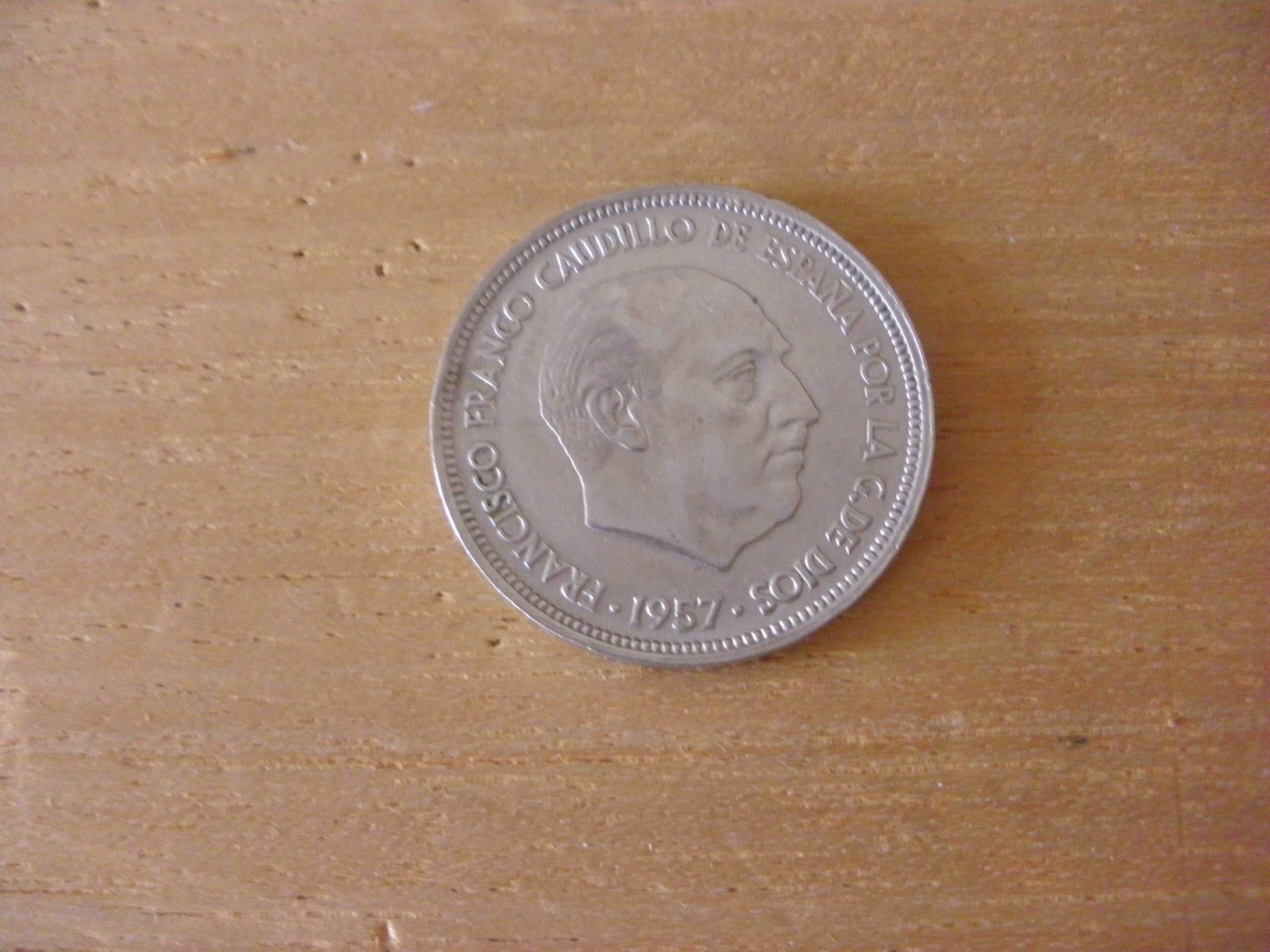 Moeda 50 pesetas 1957