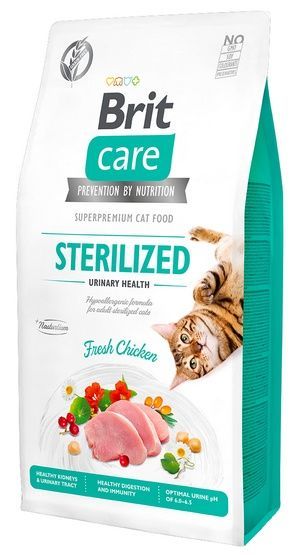 Brit Care Cat Grain Free Sterilized Urinary Health 2kg