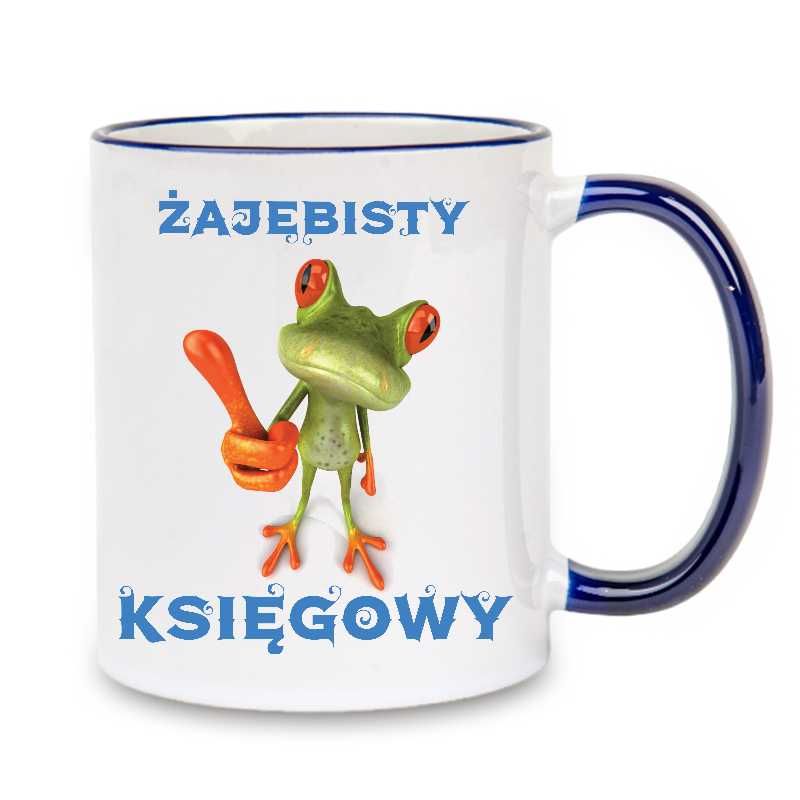 Kubek biały z nadrukiem Księgowy, różne kolory BUC-KSI-004