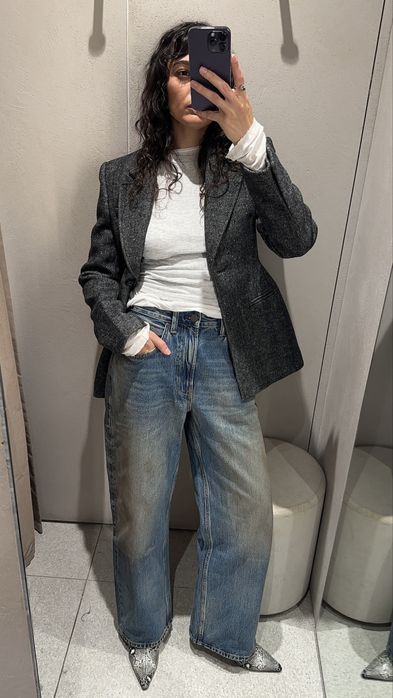 Приталений блейзер від Zara з вовною