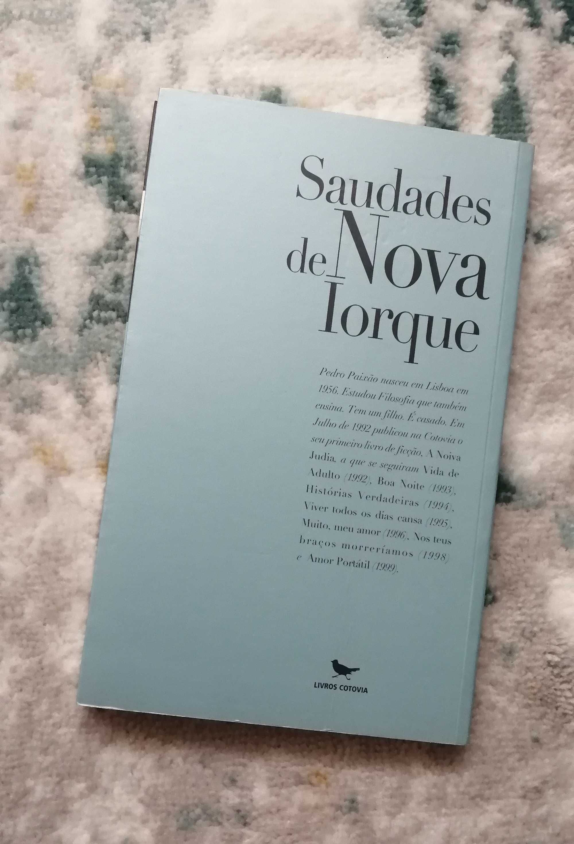 Livro "Saudades de Nova Iorque", de Pedro Paixão