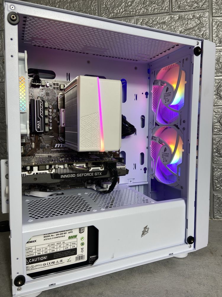 Игровой компьютер,ПК(Ryzen 5 5500,DDR4 16GB,GTX 1660 SUPER,M2 512GB)
