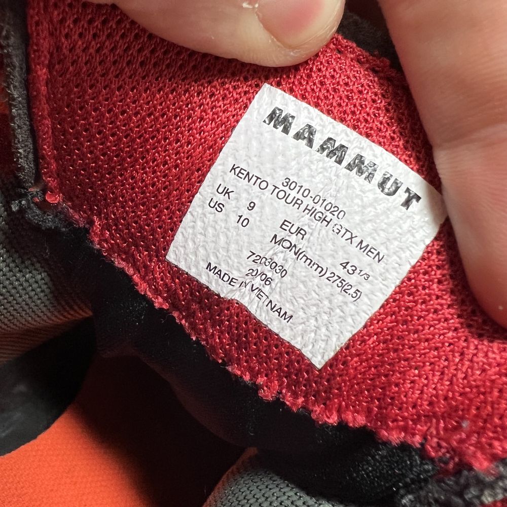 Черевики чоловічі Mammut Kento Tour High Gore-Tex 43р