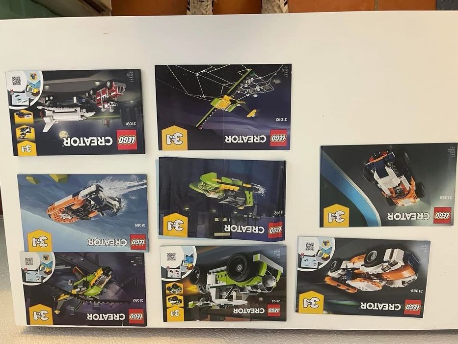 62 Legos com instruções